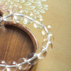 Clear Crystal Bead Bracelet for Meditation and Clarity