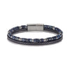 Natural Stone Bead Bracelet with Magnetic Clasp