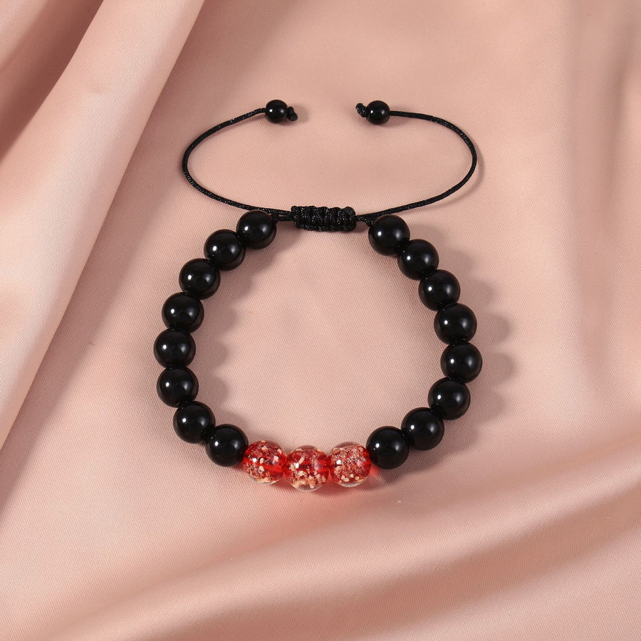 Black Obsidian Luminous Glowstone Strength Bracelet