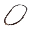 Ebony Wood Dzi Bead Double Wrap Bracelet
