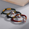 Enamel Lion Charm Braided Bracelet