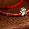 999 Silver Year of the Horse Cord Bracelet Anklet
