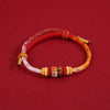 Handmade Braided Cord Bracelet with Gradient Beads