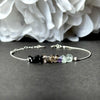 Crystal Chip Necklace and Bracelet, Gold-tone or Silver Tone