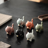 Mini Ceramic Lucky Cat Tea Pet Figurine
