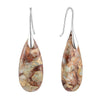 Emperor Stone Earrings Natural Teardrop Gemstone Dangles