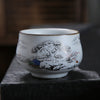 Ru Kiln Kung Fu Tea Cup, Moon White Ceramic Teacup
