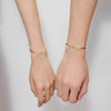 Red Rope Peace Buckle Bracelet with Jade Charm