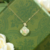 Sterling Silver Magnolia Hetian Jade Necklace Pendant