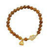 Strawberry Quartz Crystal Bracelet with Pixiu Charm
