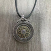 Rotatable Nine Palaces and Eight Trigrams Necklace with Tibetan Mantra