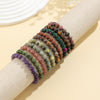 Natural Stone Bead Bracelet, 8mm Round Gemstone
