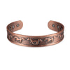 Dragon Phoenix Magnetic Solid Copper Cuff Bracelet Bangle