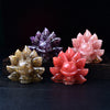 Crystal Nine-Tailed Fox Figurine, Natural Stone Home Decor