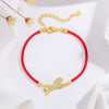 925 Silver Red String Horse Bracelet