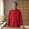 Men's Cotton Linen Tang Suit Jacket Chinese Frog Button Shirt