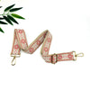 Multicolor Embroidered Shoulder Bag Straps, 38mm Adjustable Crossbody Strap