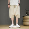 Men's Harem Pants Cotton Linen Drawstring Shorts