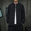 Men's Cotton Linen Tang Suit Shirt with Frog Buttons