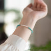 Turquoise Pearl Beaded Bracelet for Women, Delicate Handmade Jewelry