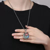 Koi Fish Lotus Copper Prayer Box Necklace Pendant
