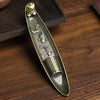 Fisherman Boat Incense Burner, Zinc Alloy Stick Holder