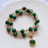 Purple Beaded Charm Bracelet with Pixiu, Fox or Heart