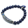 Heart Pendant Crystal Bracelet - Amethyst, Rose Quartz & More