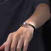 Enamel Lion Charm Braided Bracelet