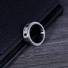 Rotating Bagua Yin Yang Titanium Steel Ring for Men