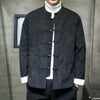 Men's Jacket Solid Color Frog-button Shirt Clothing