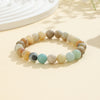 Natural Stone Bead Bracelet, 8mm Round Gemstone