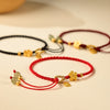Hetian Jade Peach Blossom Luck String Bracelet