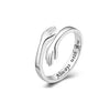 925 Sterling Silver Love Hug Thumb Ring