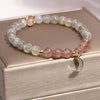 Strawberry Quartz Charm Bracelet for Women