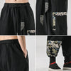 Men's Harem Pants with Pockets, Cotton Linen Casual Trousers