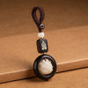 Wood Lotus Enlightenment Key Chain Decoration