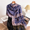 Paisley Pattern Long Scarf Shawl With Tassels