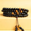 108 Mala Bracelet Black Obsidian Ice Obsidian Fulfilment