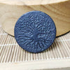 Shungite Phone Sticker, Round Carved Symbol Charm