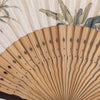 Cotton Linen Folding Fan with Butterfly, Cat, and Floral Motifs