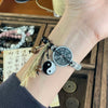 Yin Yang and Bagua Bracelet with Ebony Wood Beads