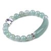 Natural Crystal Beads Unisex Heart Bracelet