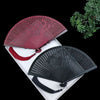 Hollow Carved Bamboo Folding Fan with Stainless Steel Ribs