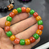 Jade Bead Bracelet Chinese Style Barrel Shape
