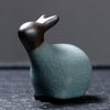 Ceramic Chinese Zodiac Tea Pet, Celadon or Ge Kiln Glaze