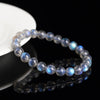 Moonstone Beads Bracelet Blue Flash Labradorite