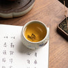 Ru Kiln Ceramic Teacup with Landscape or Calligraphy