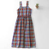 Women's Summer Sleeveless Plaid Midi Dress