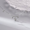 925 Sterling Silver Bell Anklet with Geometric Charm